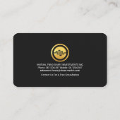 上昇傾向共有グラフ財務 名刺 (裏面)