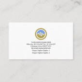 上昇先物共有グラフ財務ストックブローカー 名刺 (裏面)