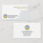 上昇先物共有グラフ財務ストックブローカー 名刺 (正面/裏面)