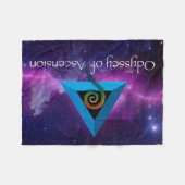 上昇毛布のオデュッセイア フリースブランケット (正面(横))