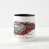 上昇気運のロケットの信号器のマグ マグカップ (中央)