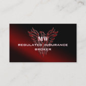 上昇調整された保険仲介人、フェニックスの 名刺 (正面)