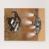 上昇車両離れの火星。 ジグソーパズル (横)