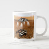 上昇車両離れの火星。 ジャンボコーヒーマグカップ (右)