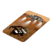 上昇車両離れの火星。 マグネット (左側)