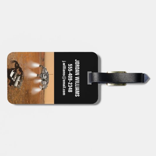 上昇車両離れの火星。 ラゲッジタグ (裏面横)