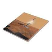 上昇車両離れの火星。2 タイル (側面)