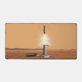 上昇車両離れの火星。2 デスクマット (正面)