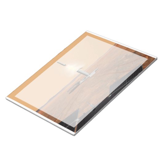 上昇車両離れの火星。2 ノートパッド (アングル)