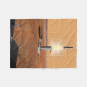 上昇車両離れの火星。2 フリースブランケット (正面(横))