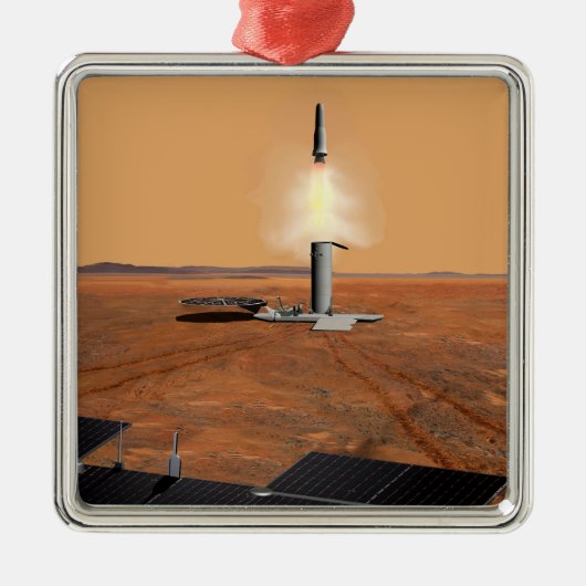 上昇車両離れの火星。2 メタルオーナメント (正面)