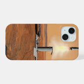 上昇車両離れの火星。2 iPhone 15ケース (裏面横)