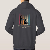 上昇。お辞儀.降伏しろ。成功。 – イスラム祈りの言葉 パーカ (裏面)