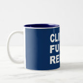 上昇、燃料、繰り返し ツートーンマグカップ (左)