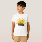 上昇 輝く 超えて 可愛い 太陽 Tシャツ (正面フル)
