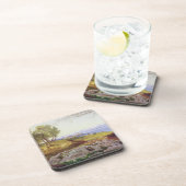 上昇、c.1856-64 (キャンバスの油)からのコルフ島 コースター (右側)