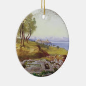 上昇、c.1856-64 (キャンバスの油)からのコルフ島 セラミックオーナメント (右)