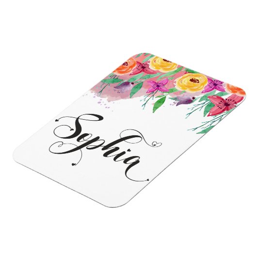 上智名字サインソフィアフローラ書道ベビー マグネット (左側)