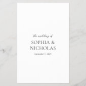 上智白モダンのメ結婚ニュー チラシ (裏面)