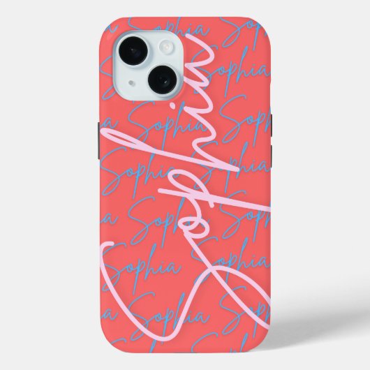 上智署名名パターンデザイン Case-Mate iPhoneケース (裏面)