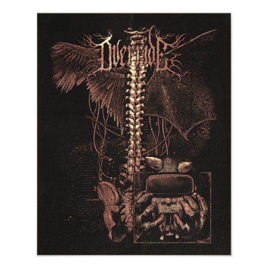 上書き – テクノゴシックストリートウェアデザイン フォトプリント            (正面)