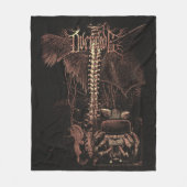 上書き – テクノゴシックストリートウェアデザイン フリースブランケット (正面)