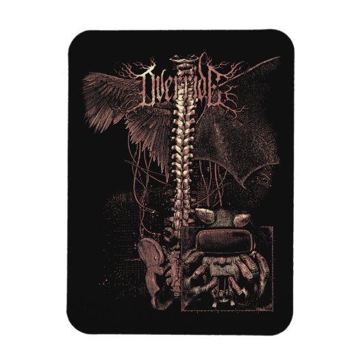 上書き – テクノゴシックストリートウェアデザイン マグネット (縦)