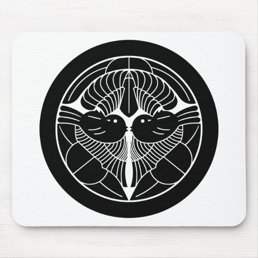 上杉謙信 家紋上杉謙信家家日本の家Cre マウスパッド (正面)