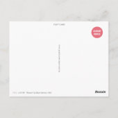 上村松園 花 着物 女性 舞妓 芸者 日本画 美人画 浮世絵 オレンジ 青 ポストカード (裏面)