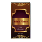 上棚赤ワインラベル ラベル (正面)