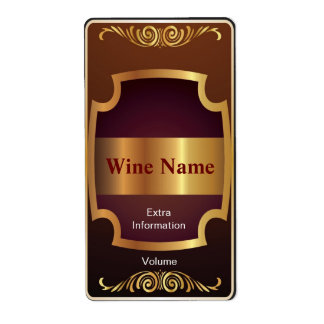 上棚赤ワインラベル ラベル