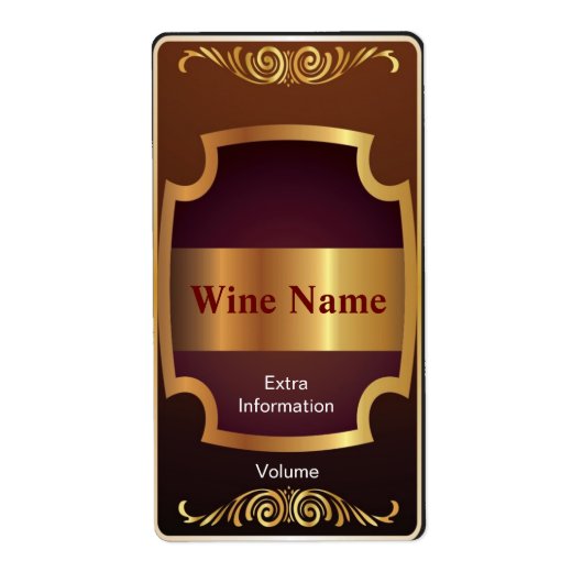 上棚赤ワインラベル ラベル (正面)