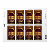 上棚赤ワインラベル ラベル (フルシート)