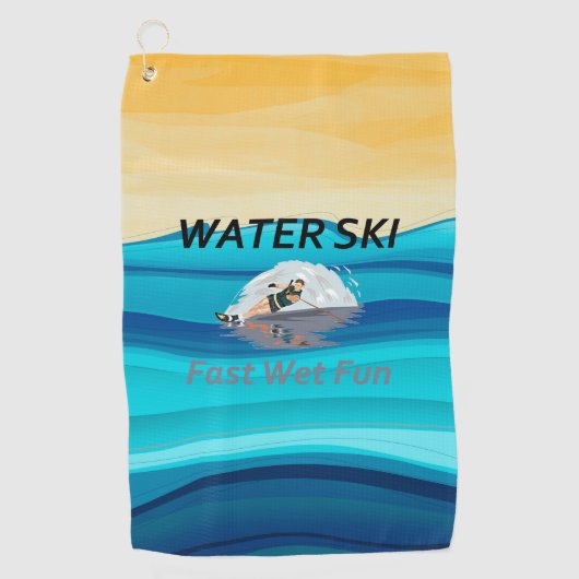 上水スキー ゴルフタオル (正面)