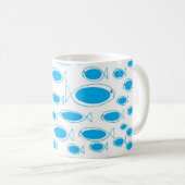 上流に水泳 コーヒーマグカップ (正面右)