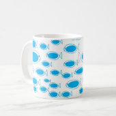 上流に水泳 コーヒーマグカップ (正面左)