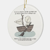 上流のかい セラミックオーナメント (左)