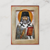 上海とサンフランシスコのセント・ジョン・祈りの言葉・カード プレイスカード (正面)