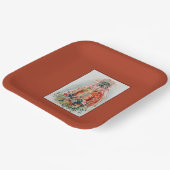 上海の中国の結婚式での赤いドレスの花嫁 ペーパープレート (傾斜あり)