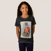 上海の中国の結婚式での赤いドレスの花嫁 Tシャツ (正面フル)