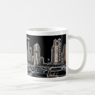 上海の中国の超高層ビルのパノラマのマグ コーヒーマグカップ