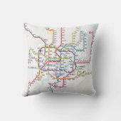 上海の地下鉄の地図 クッション (裏面)