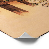 上海の女性は古いタバコ広告ポスターをピン留めする ポスター (角)