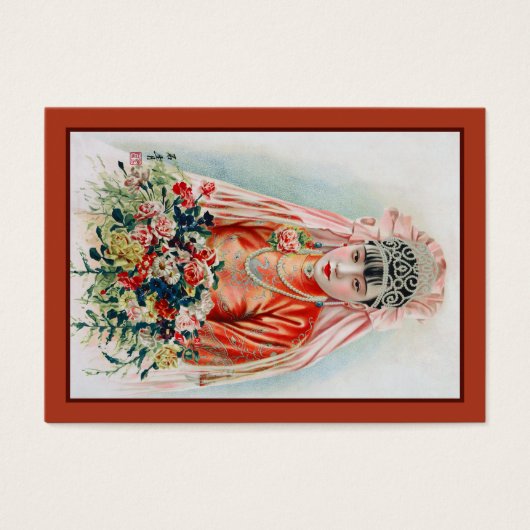 上海の赤中国の結婚嫁 (正面)