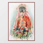 上海の赤中国の結婚嫁 ウィンドウサイン (シート)