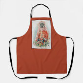 上海の赤中国の結婚嫁 エプロン (正面)
