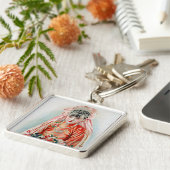 上海の赤中国の結婚嫁 キーホルダー (側面)