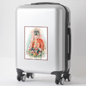 上海の赤中国の結婚嫁 シール (スーツケース)