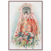 上海の赤中国の結婚嫁 シール (正面)