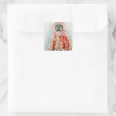 上海の赤中国の結婚嫁 スクエアシール (バッグ)